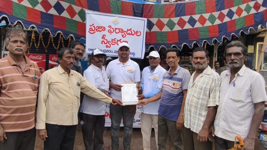 Workers begging on the road