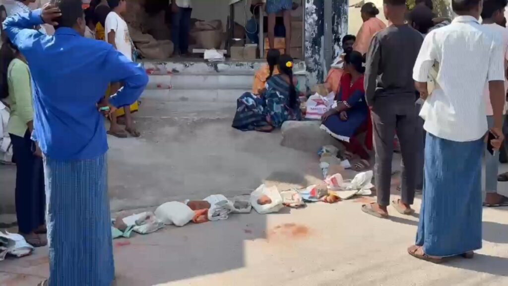 Bags and slippers seen