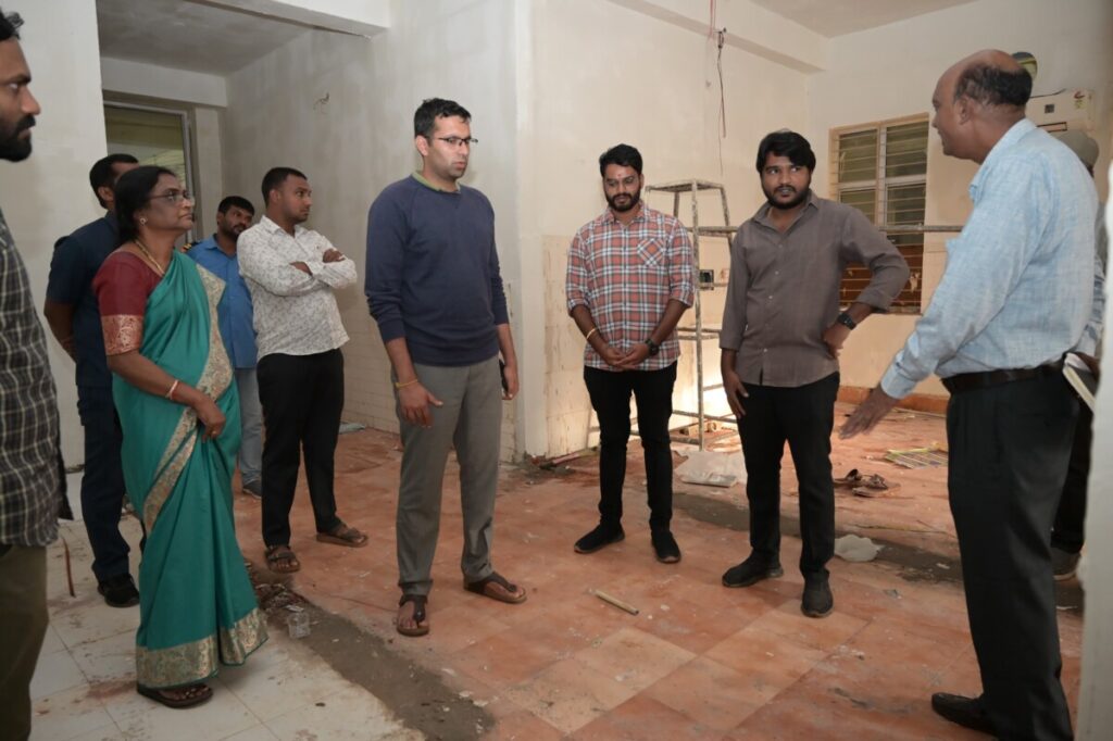 Repairs at the old hospital 