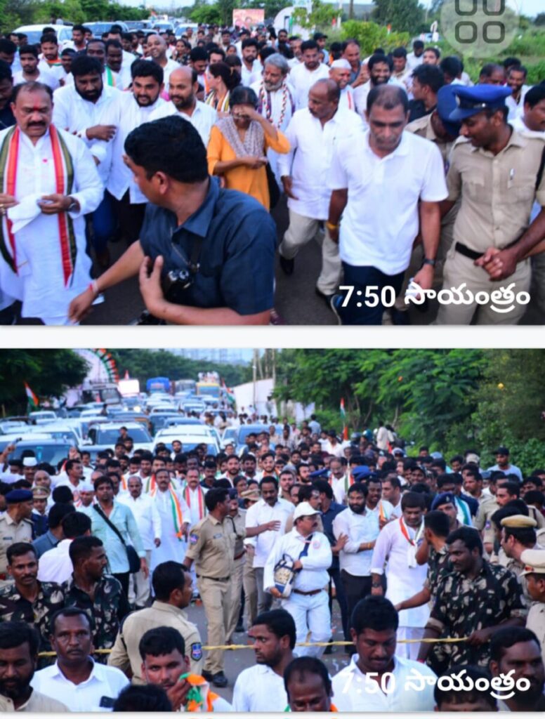 M L. A in Janahita Padayatra 