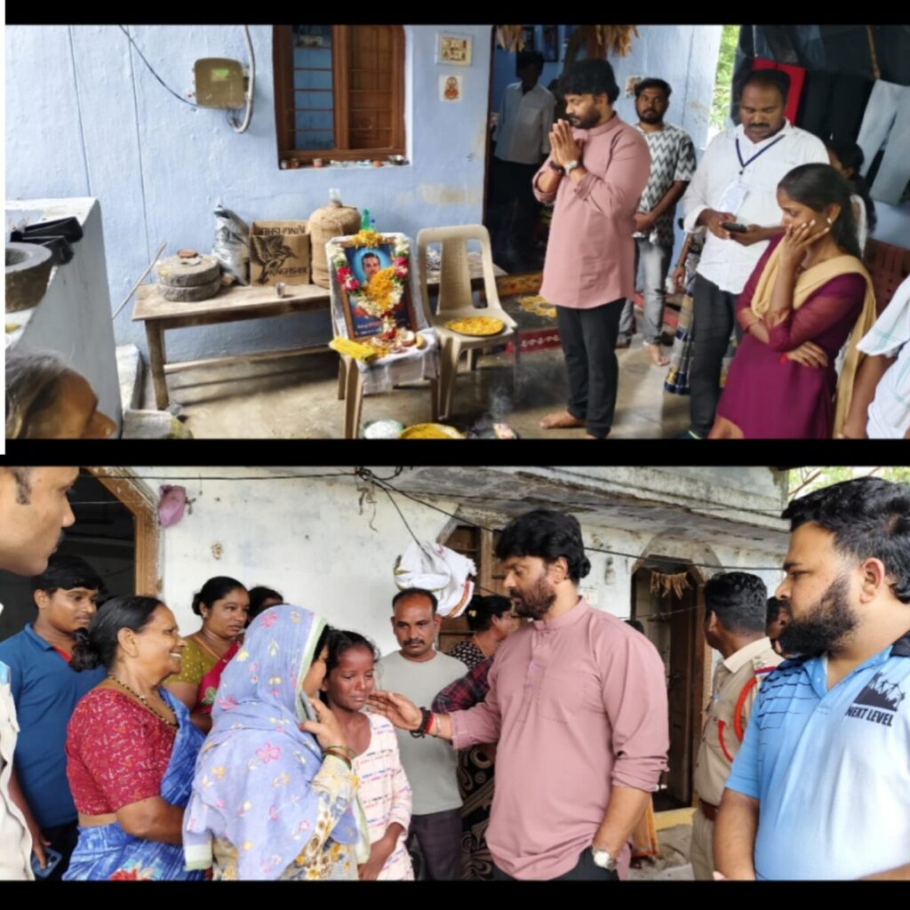 Ramagundam MLA visits family 
