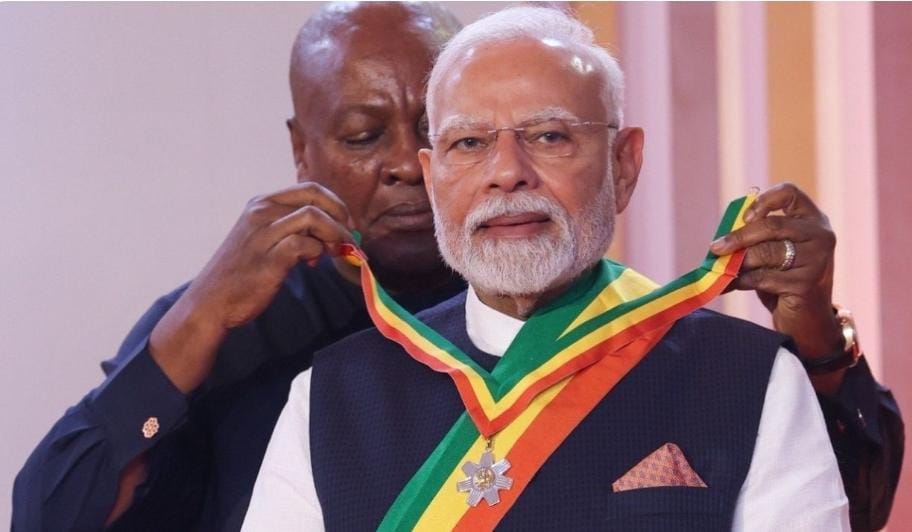 PM Modi receives Ghana's 