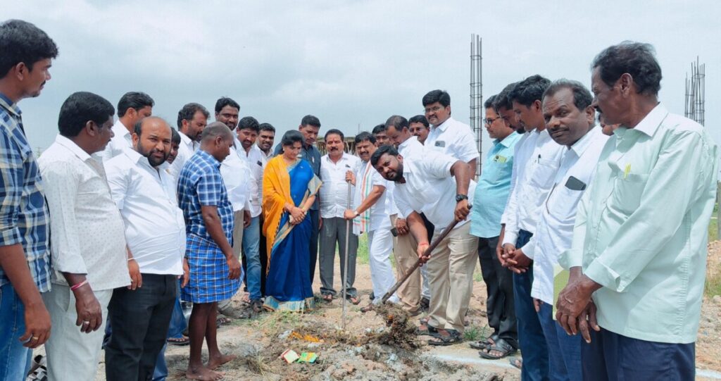 MLA performs Bhoomi Puja 