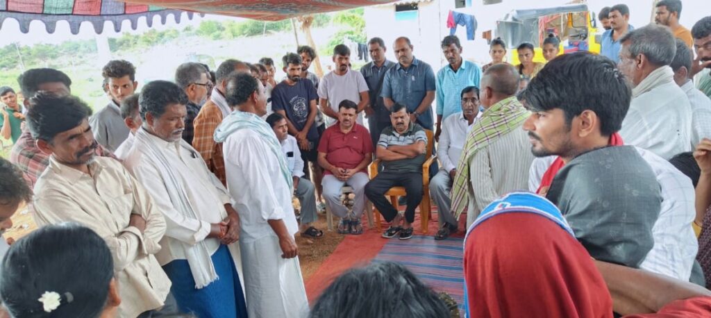 MLA Balu Naik visited 