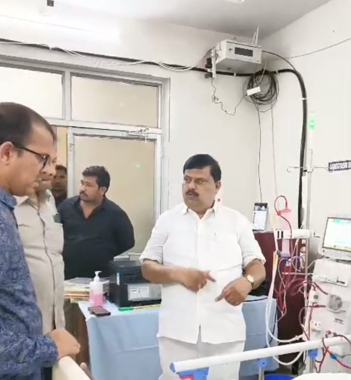 MLA Balu Naik visited