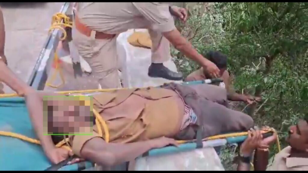 Devotee jumps into valley 