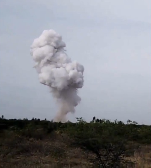 Explosion at fireworks factory 