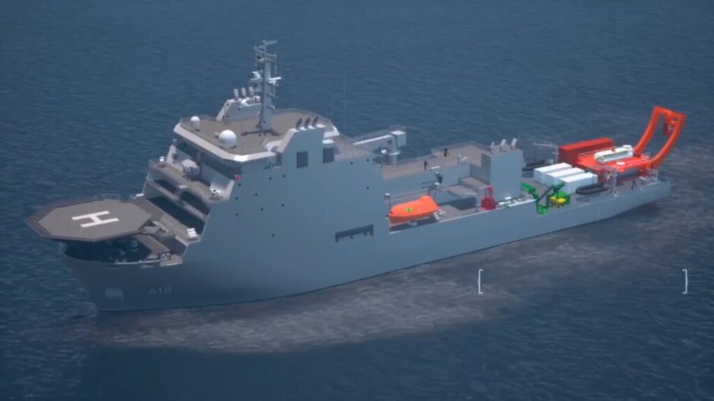 Today INS Nistar ship 