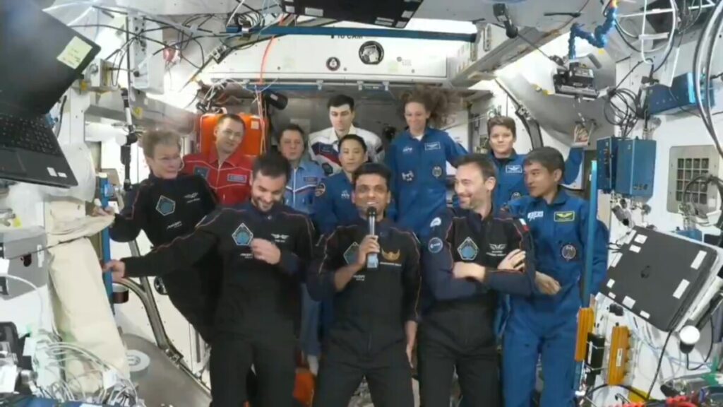 Shubhaanshu's last message from