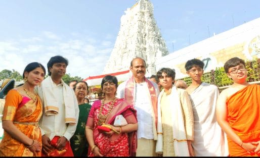 Kolusu. Parthasarathy visited Tirumala 