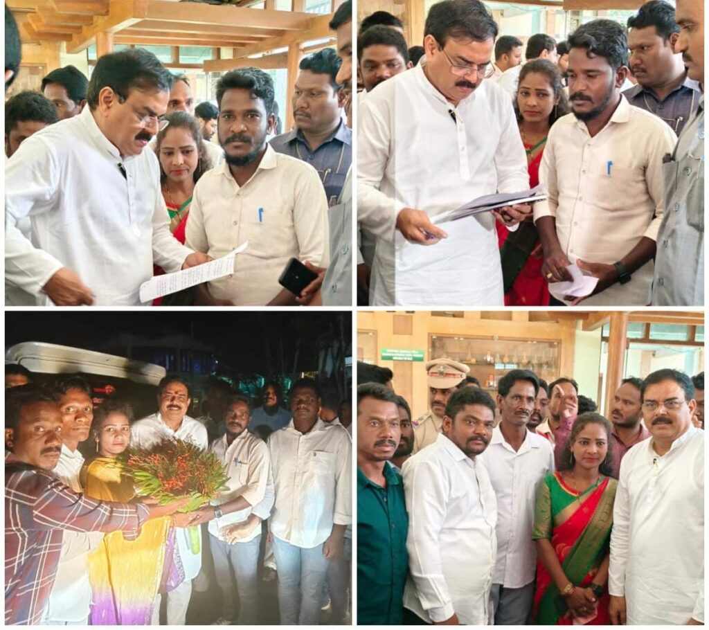 Janasena leaders petitioned the minister