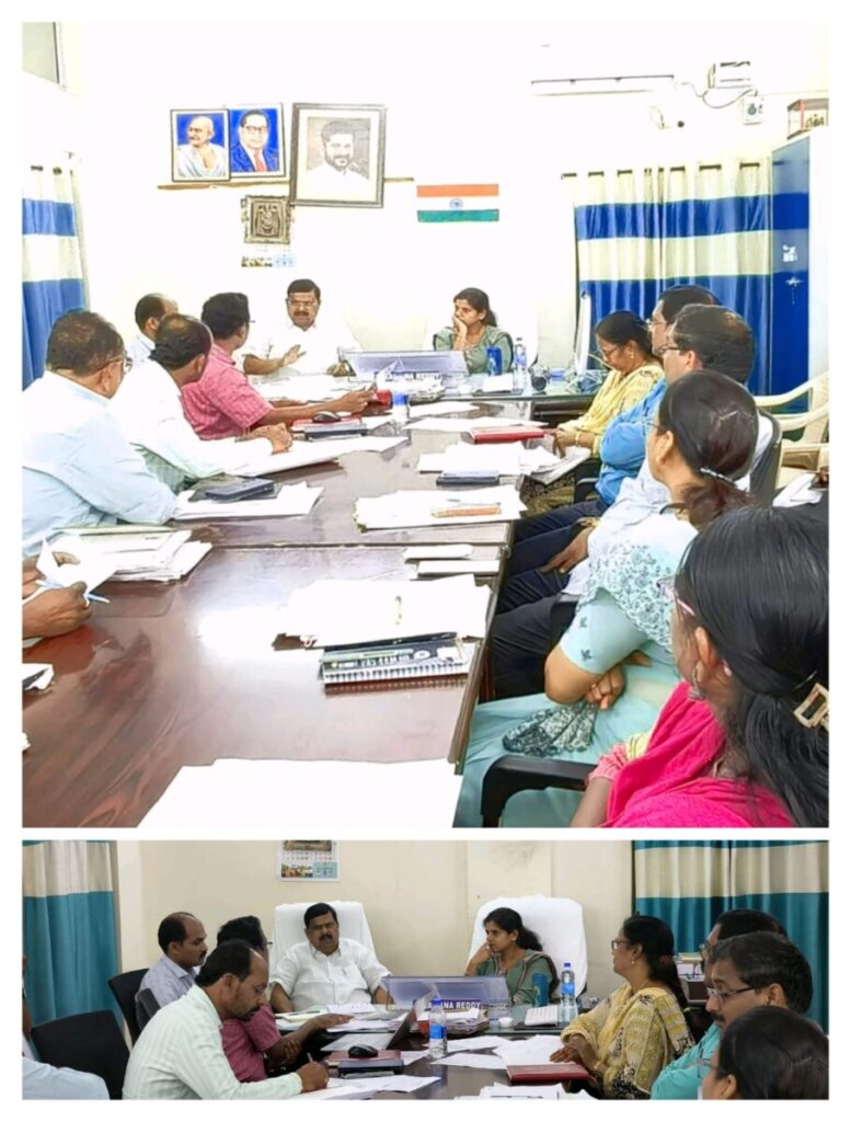"Review with officials on Indiramma houses"