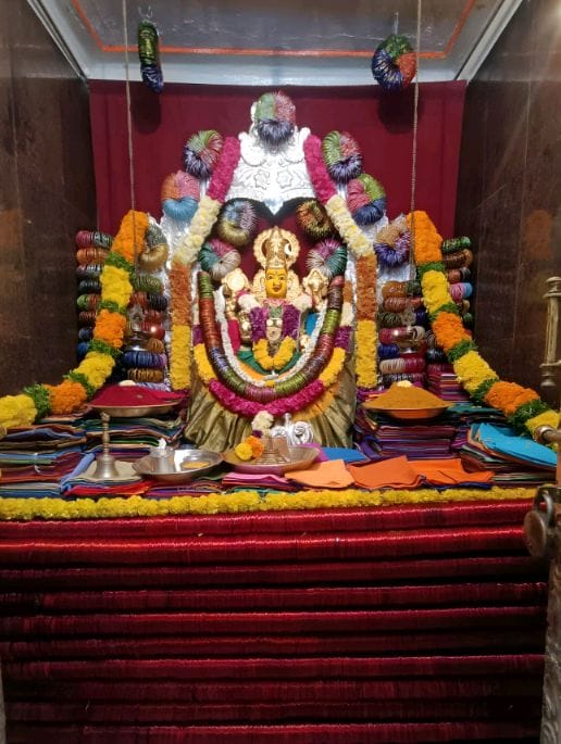 Kanakadurga Ammavaru decorated 