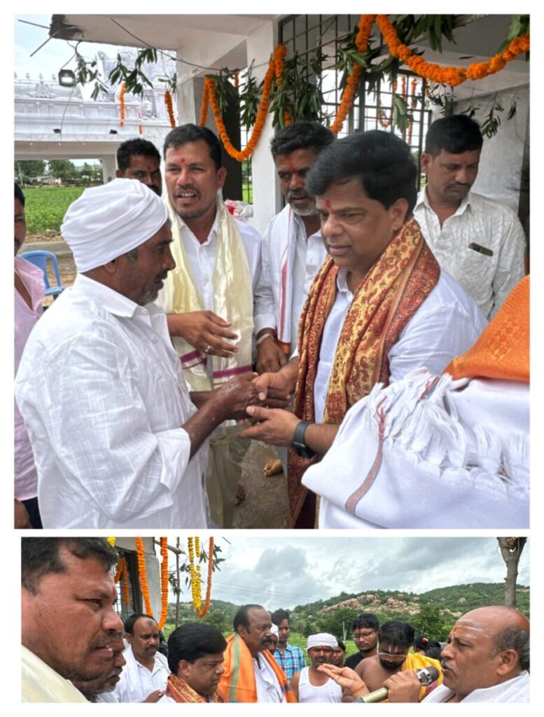 BRS leaders Vadtya Ramesh Naik