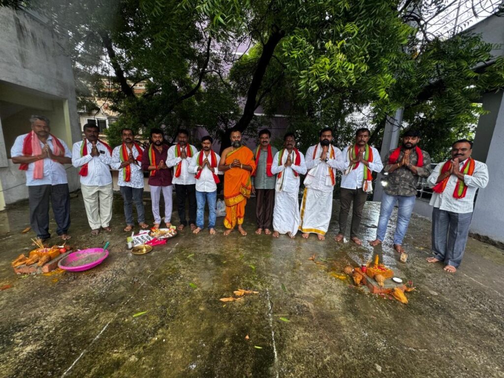 Grand foundation stone laying ceremony 