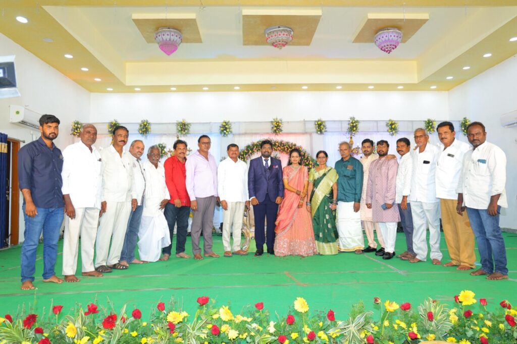 MLA Jare blesses the newlyweds