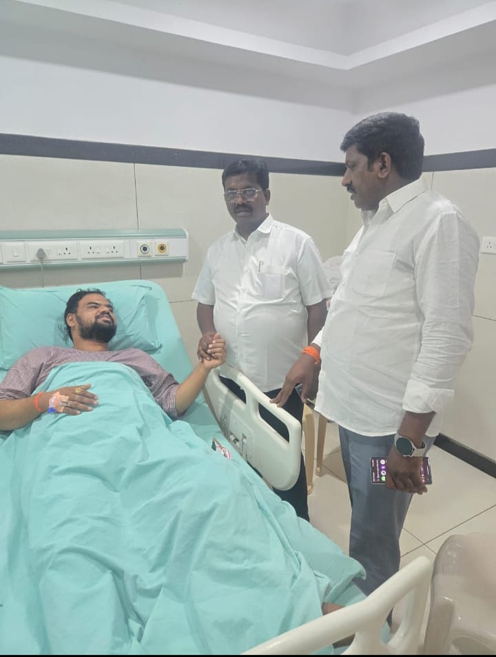 MLA, Ananda Rao, visited Telugu Youth President