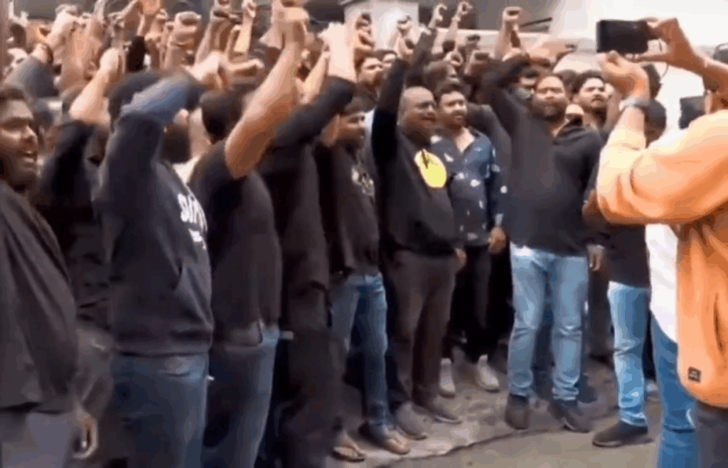 Huge dharna Film Federation