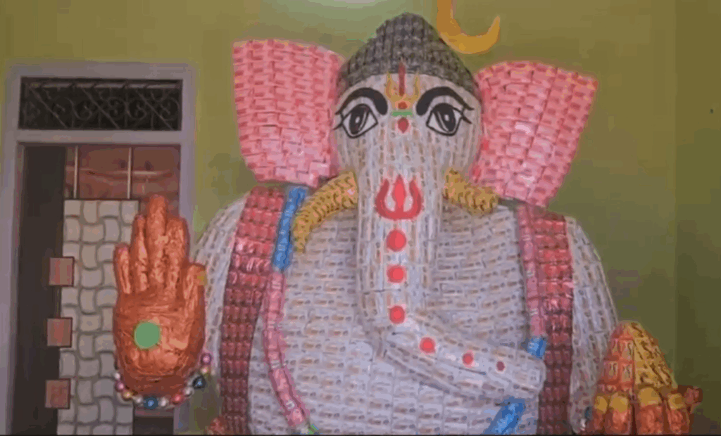Vinayakudu with soaps and shampoos
