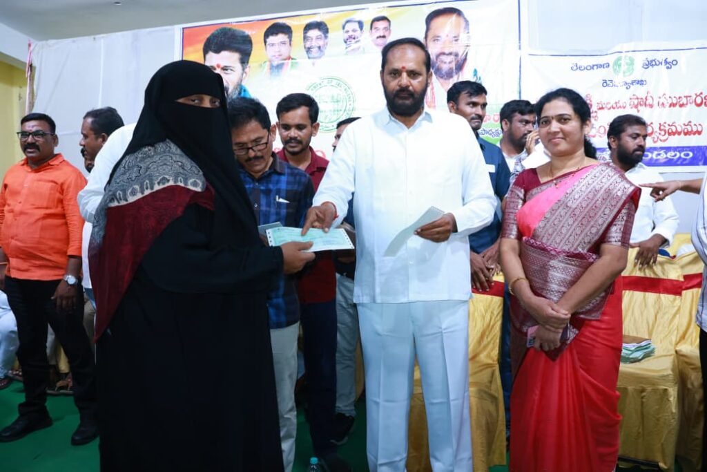 Cheques Distribution by Peddapalli MLA