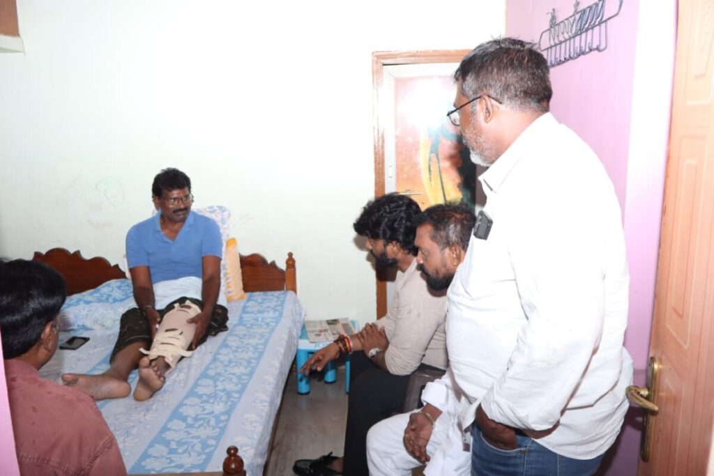 MLA visits Pathapelli Yellaiah