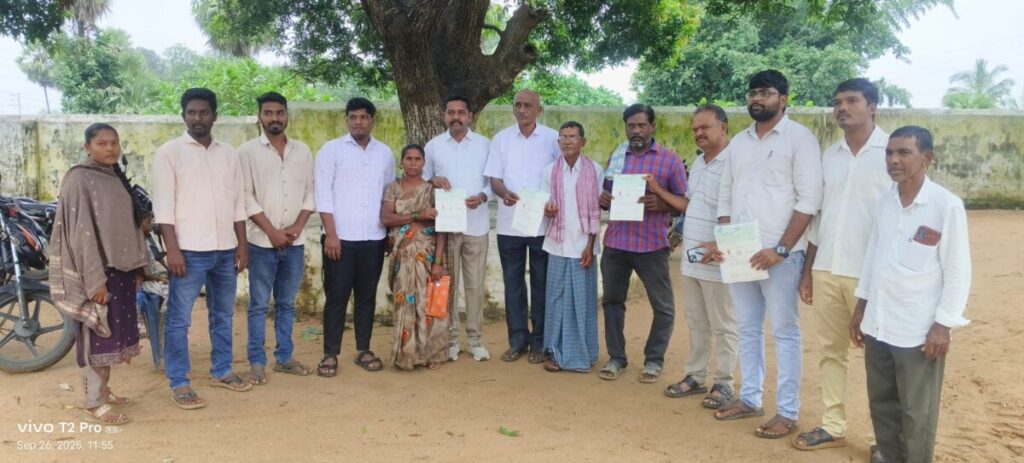 distributing CM Relief Fund cheques