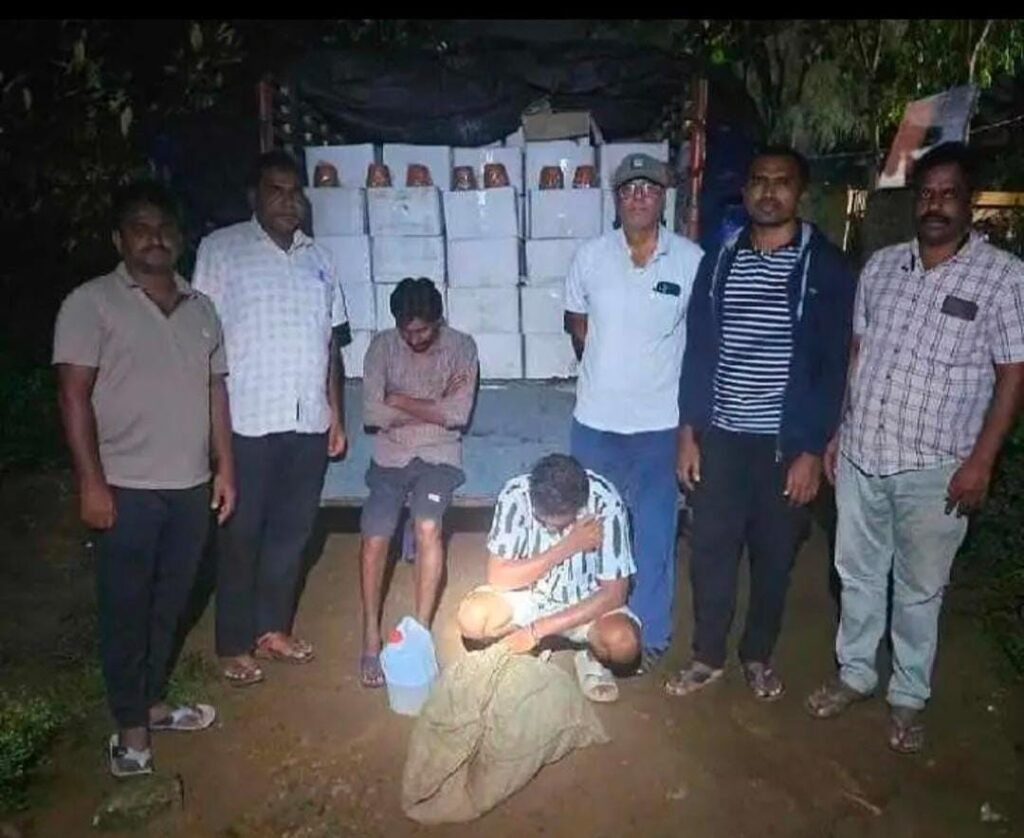 black jaggery seized at Aswaraopet 