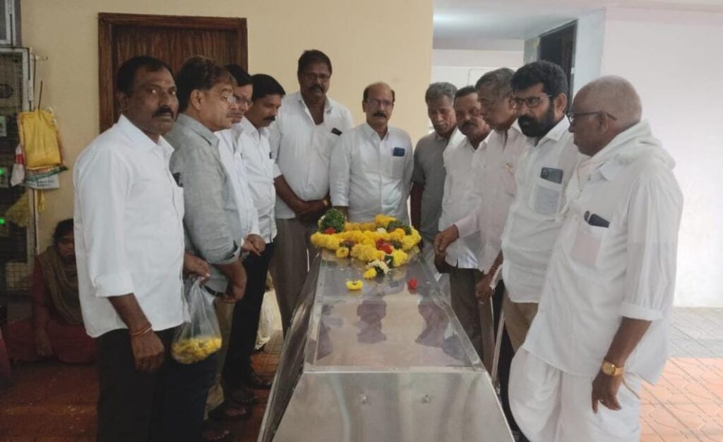 CPI leaders paid tribute to Ponugoti Krishna Rao
