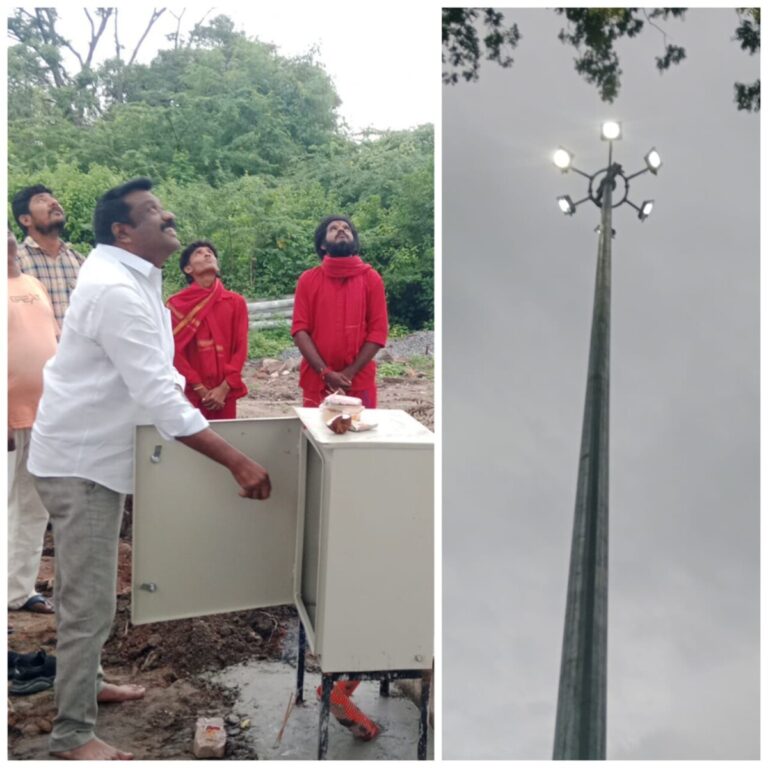 MLA Raj Thakur : మేడిపల్లి గ్రామంలో హైమాక్స్ లైట్లు ఏర్పాటు చేసిన ఎమ్మెల్యే రాజ్ ఠాకూర్ కు ధన్యవాదాలు తెలిపిన మడిపెల్లి మల్లేష్ WhatsApp Image 2025-09-28 at 21.25.57