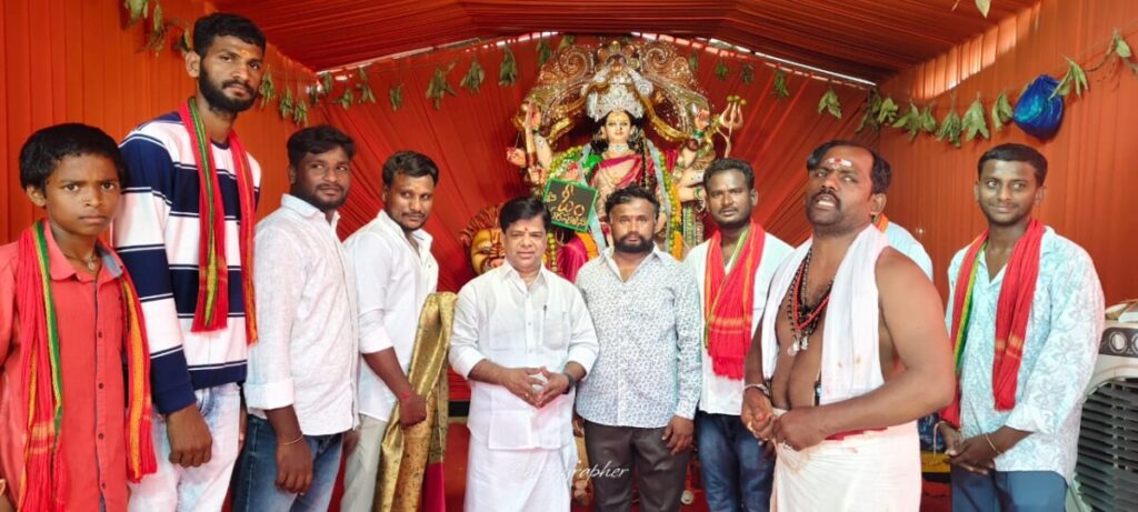 Vadthya Ramesh participated Navratri festival program