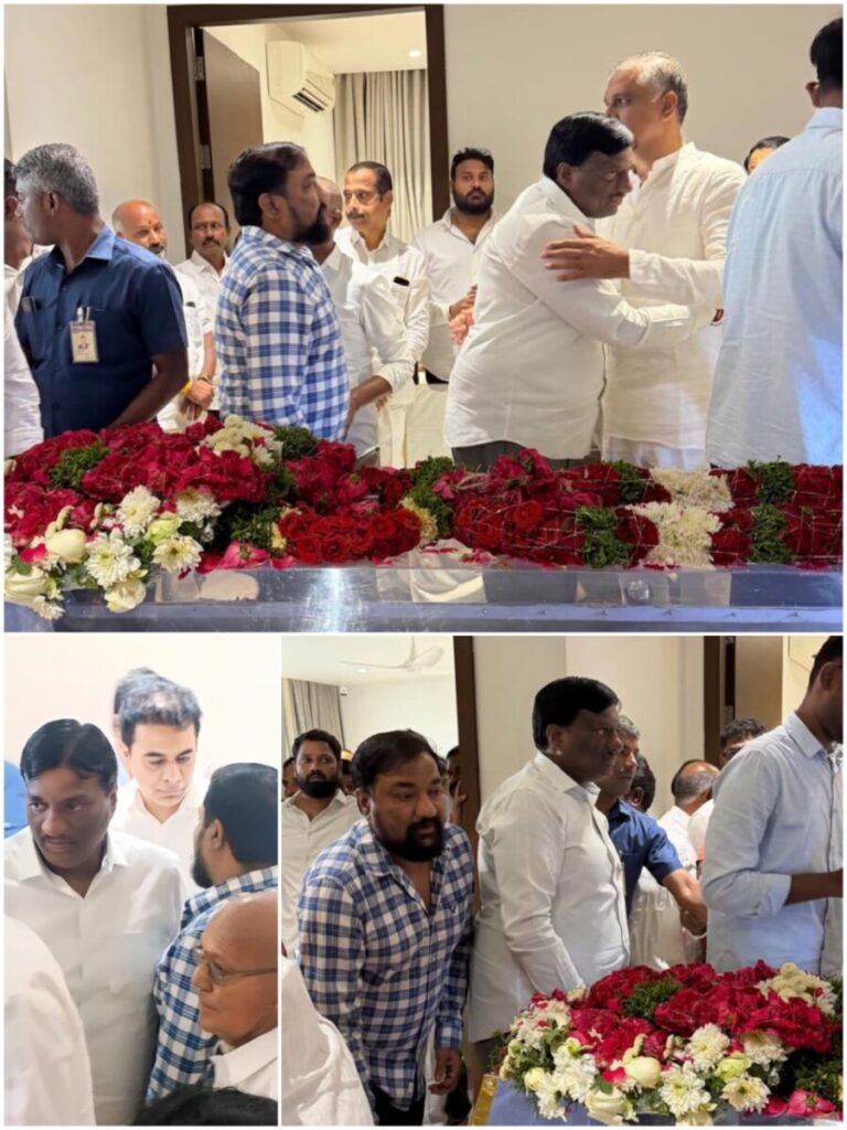 MLA Koppula Mahesh Reddy expressed deep condolences for Harish Rao