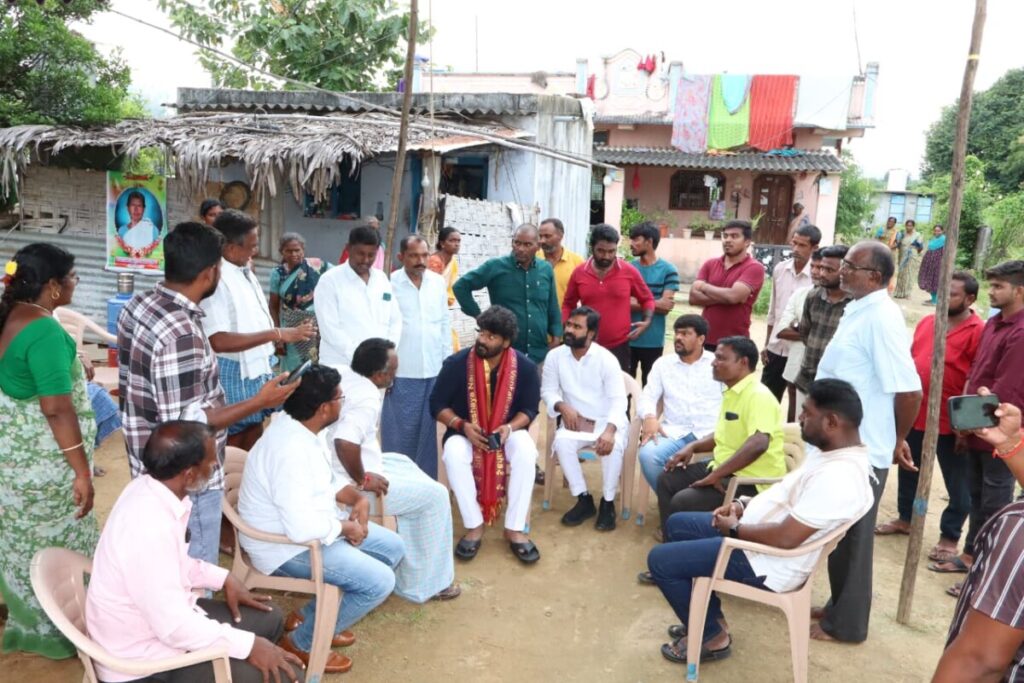 MLA visits family members