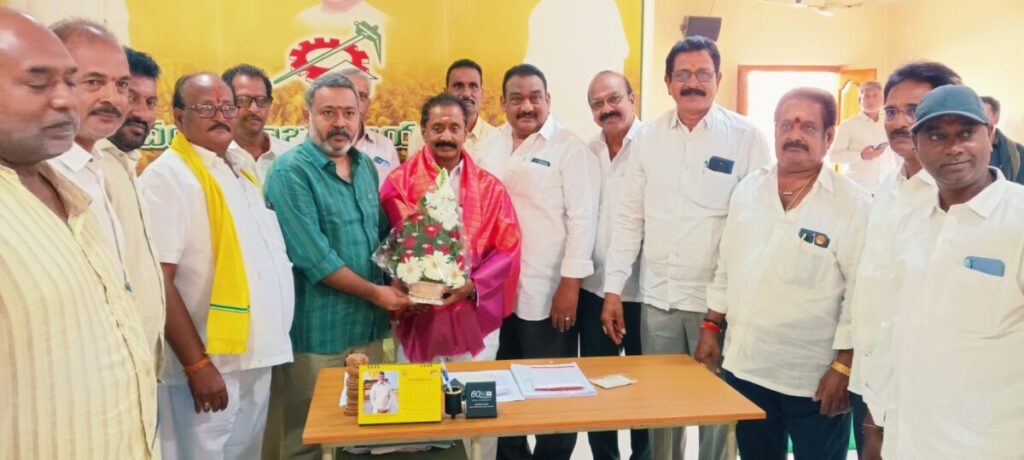 Sunil Kumar met MLA Vegulla