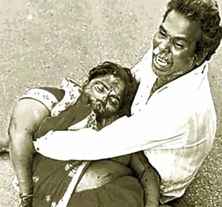 Wife dies.. Husband cries