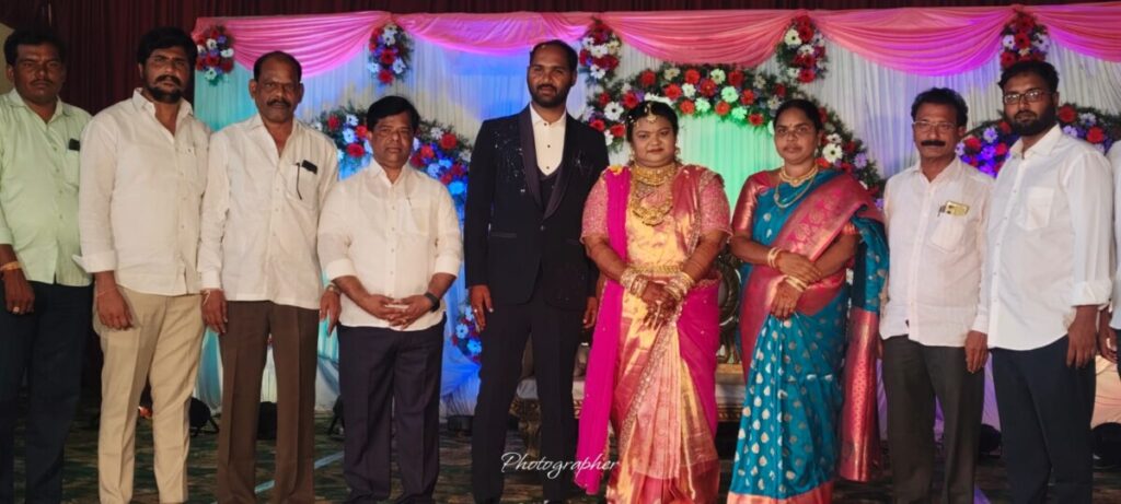 BRS leaders Vadtya Ramesh blessed the newlyweds