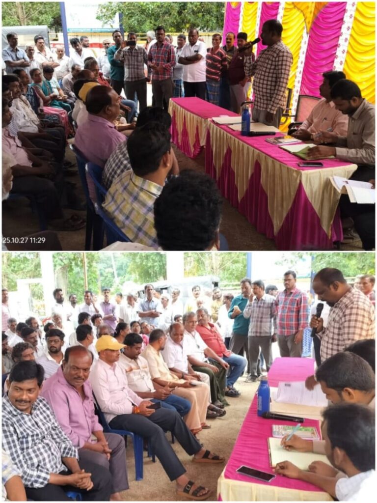 Panchayat room auction ends peacefully