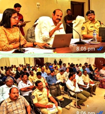 Review meeting at the Sub Collector's Office