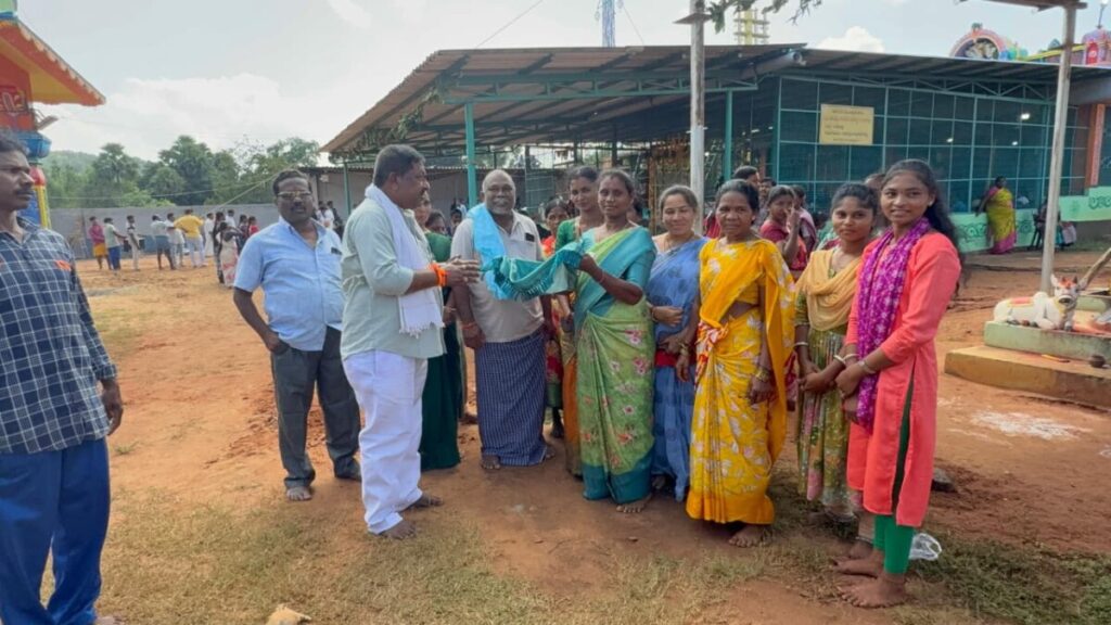 Tati participating in the Pratishta Mahotsava