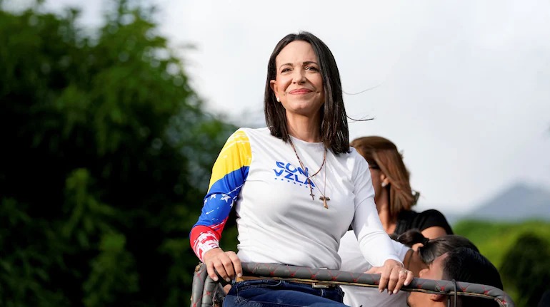 Maria's reaction to being awarded the Nobel