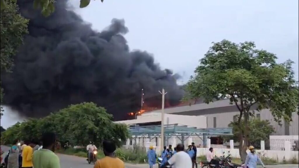 Major fire in Tirupati