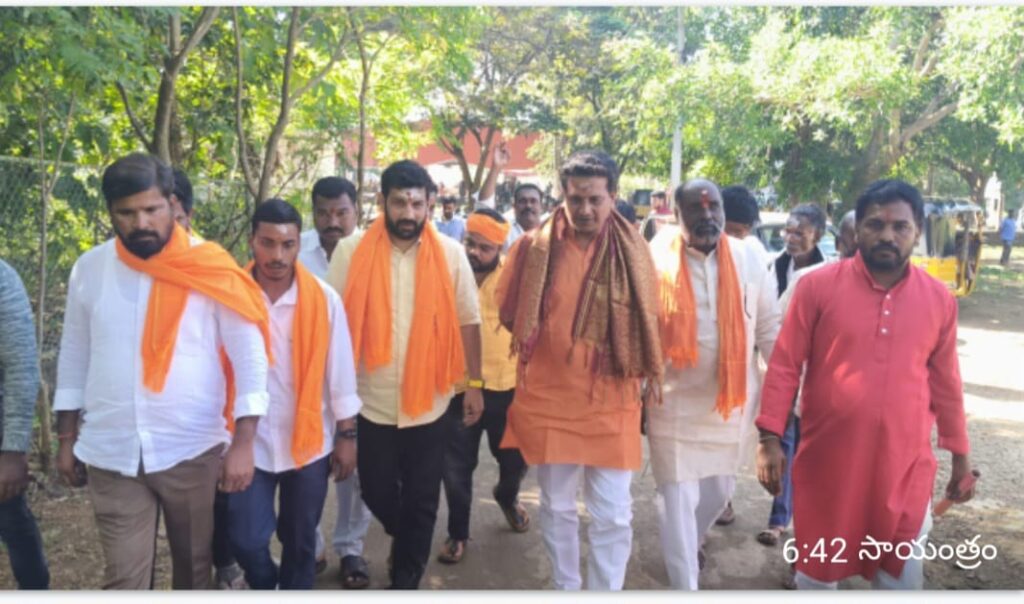 Doing his best for the fight for Hindu Dharma