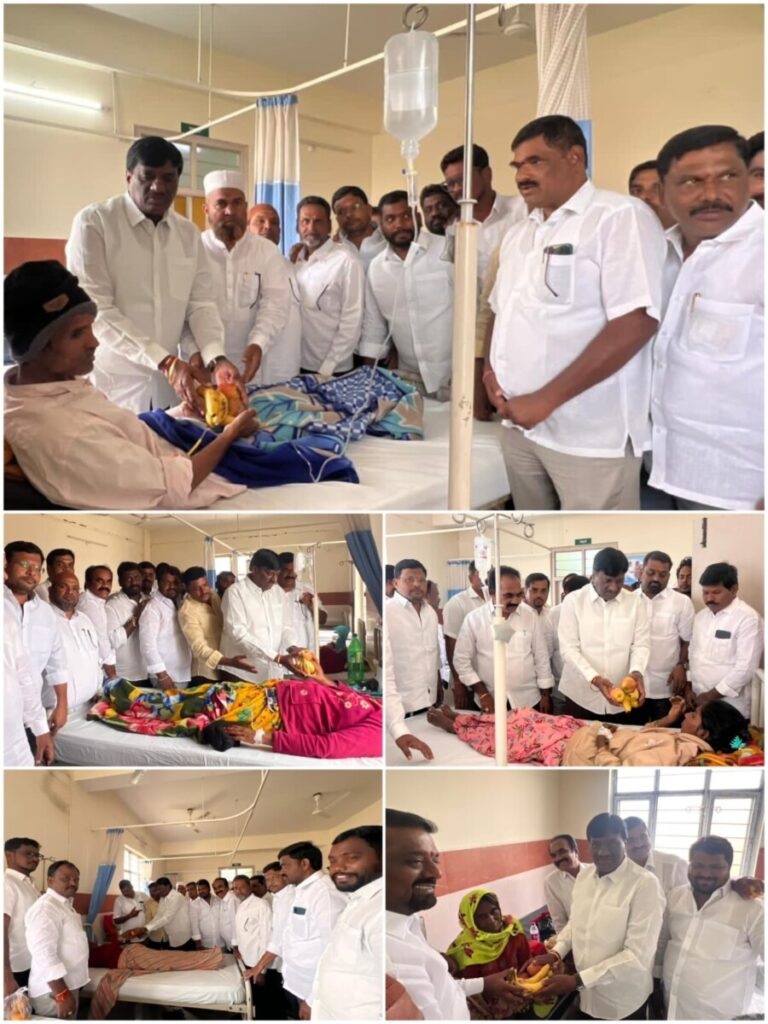 Distribution of fruits to patients at government hospital 