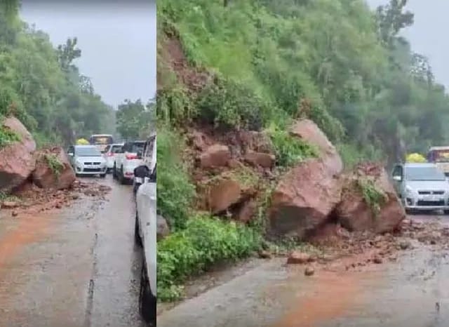 Landslides broke out