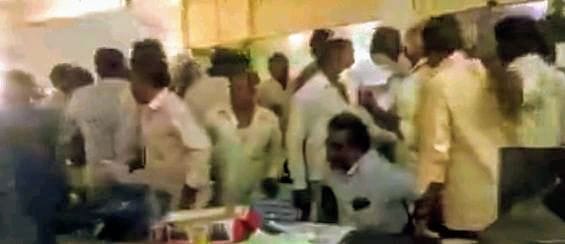 Telugu Desam Party workers clashed