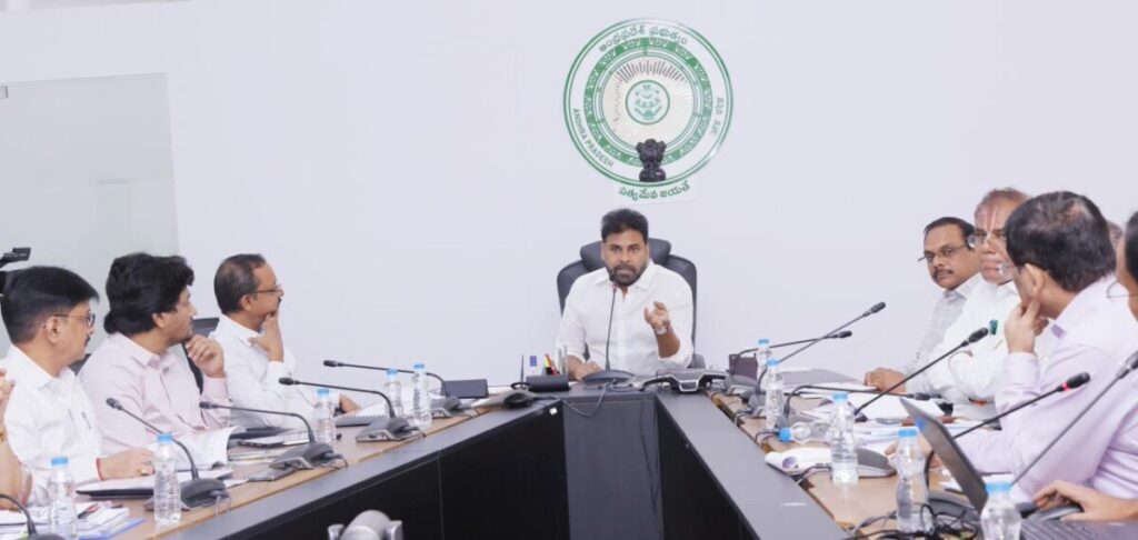 Deputy CM Pawan review with officials