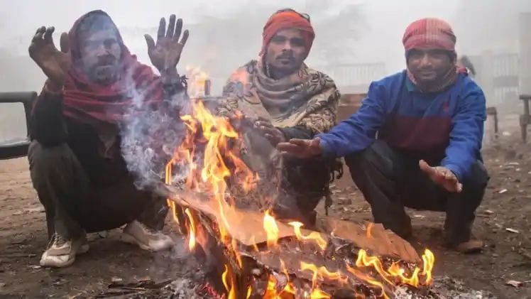 Increasing cold, falling temperatures