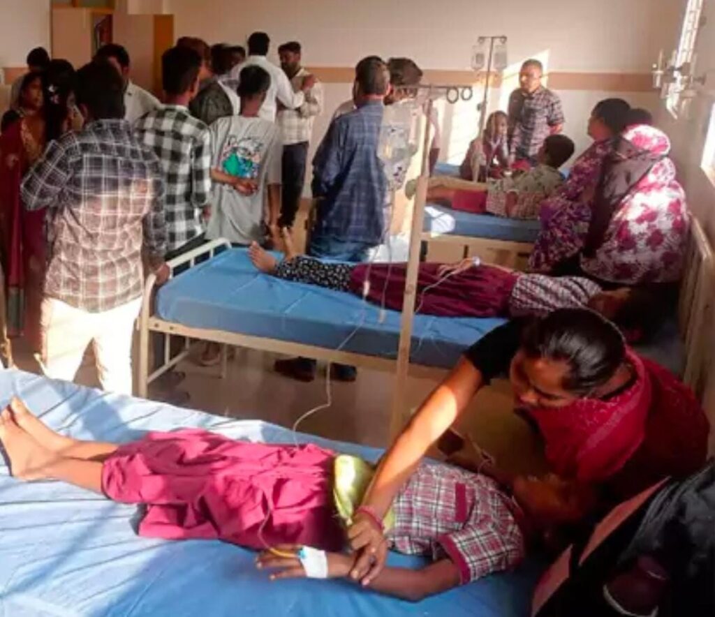 17 students fall ill after eating mid-day meal