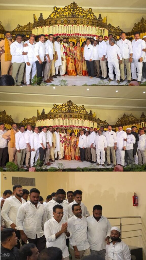 MLA KP Vivekananda and BRS leader Shambhipur Krishna 