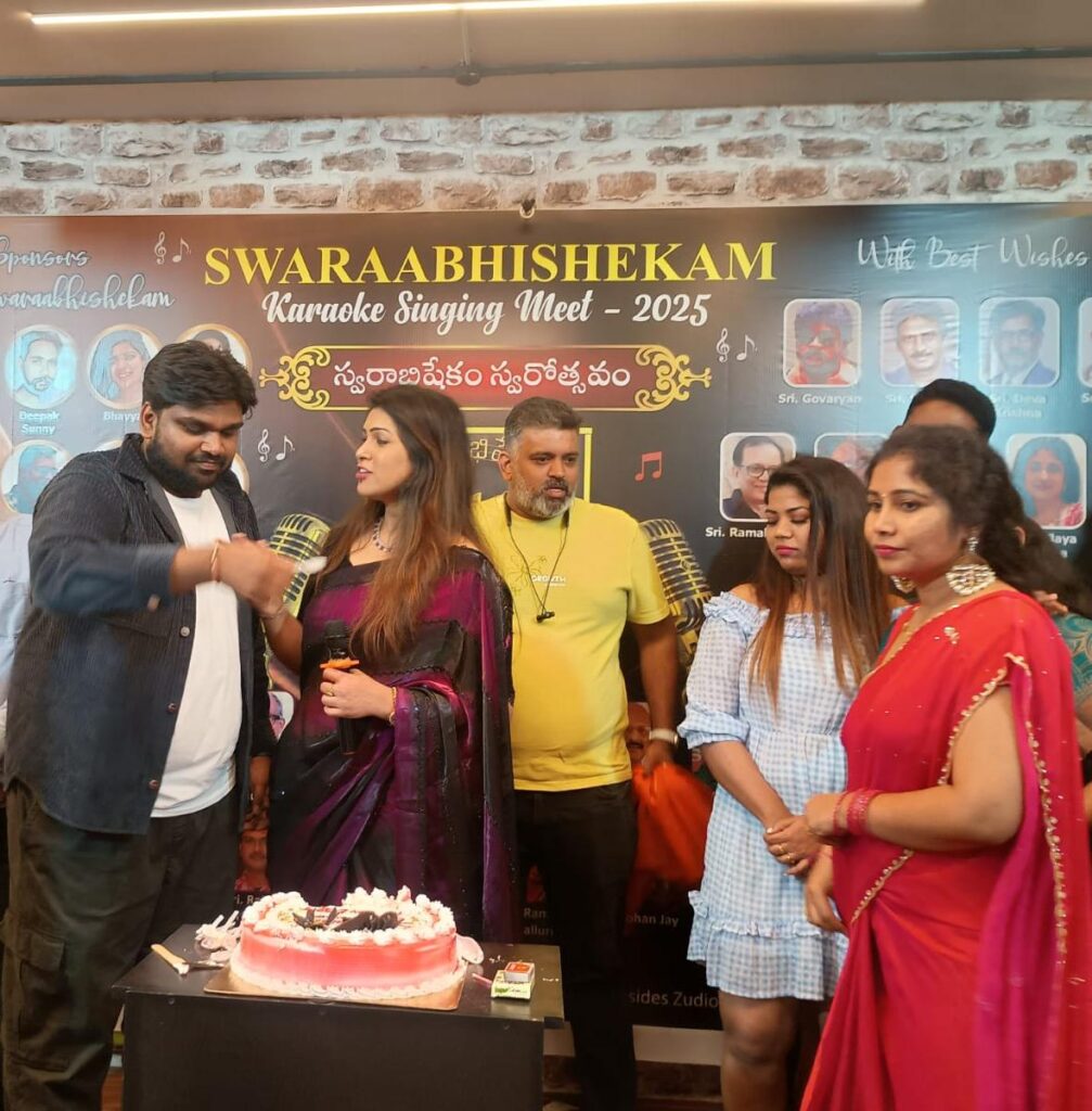 The swarabhishekam was celebrated with great enthusiasm 