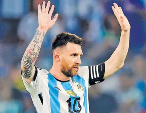 Argentine star Messi creates record